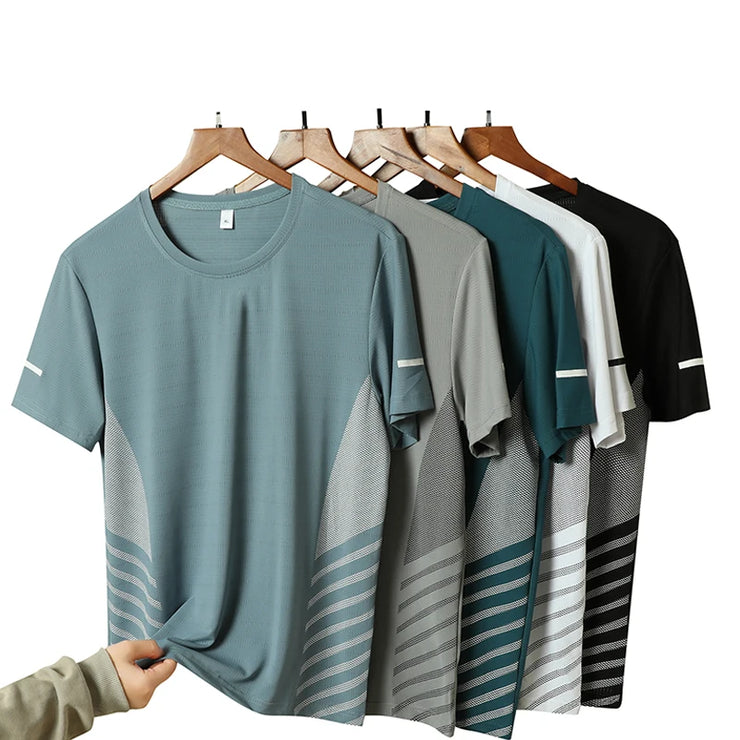 Running T-shirt Men Quick Dry Short Sleeve Breathable